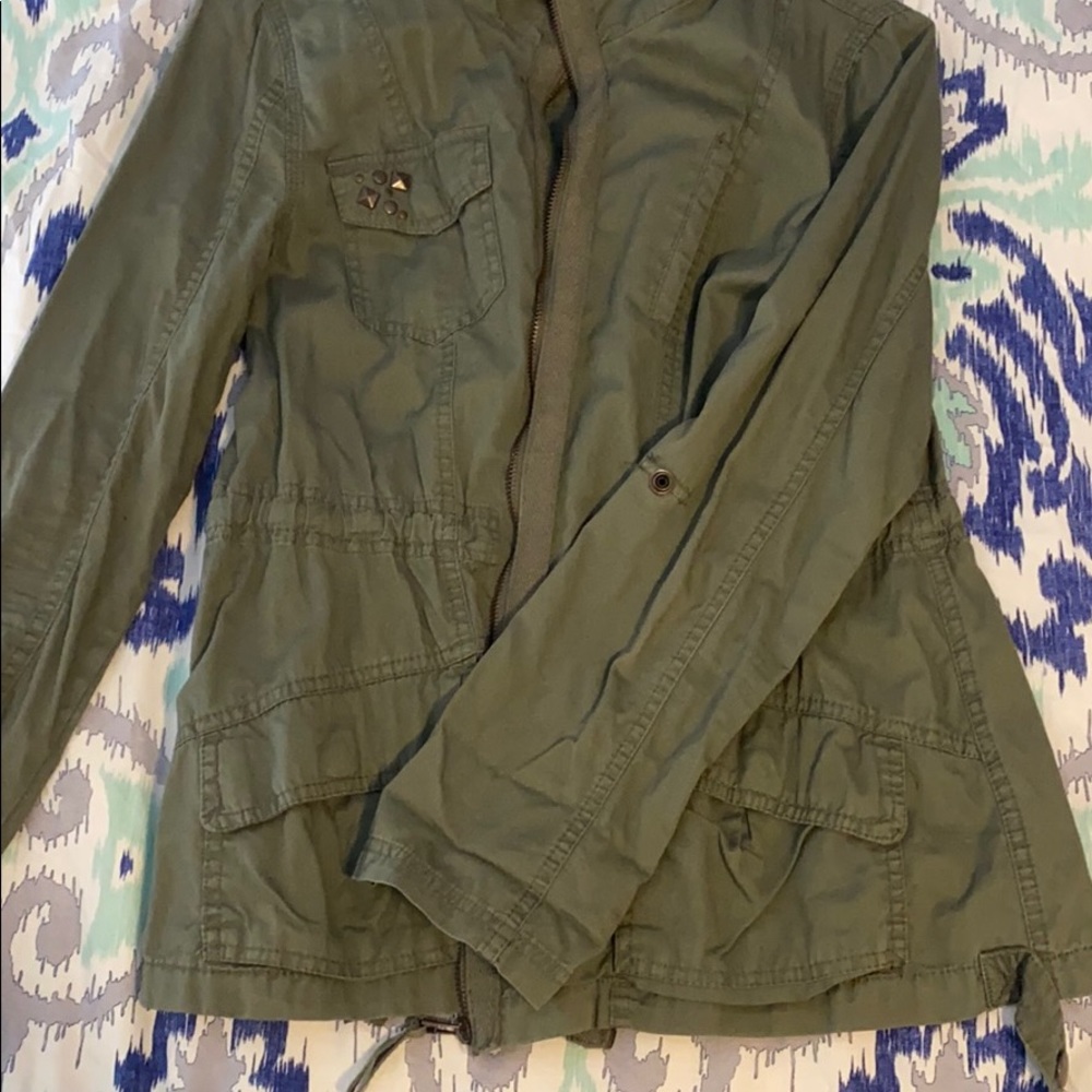 Olive Light Spring Jacket - Picture 2 of 7